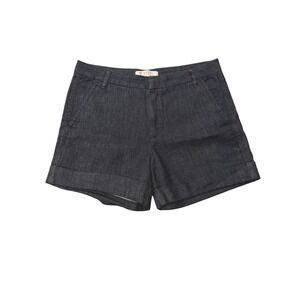 Guess Womens Denim Shorts Dark Wash Cuffed‎ Waistband Size 26